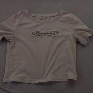 SHEIN Gray Slogan Tee